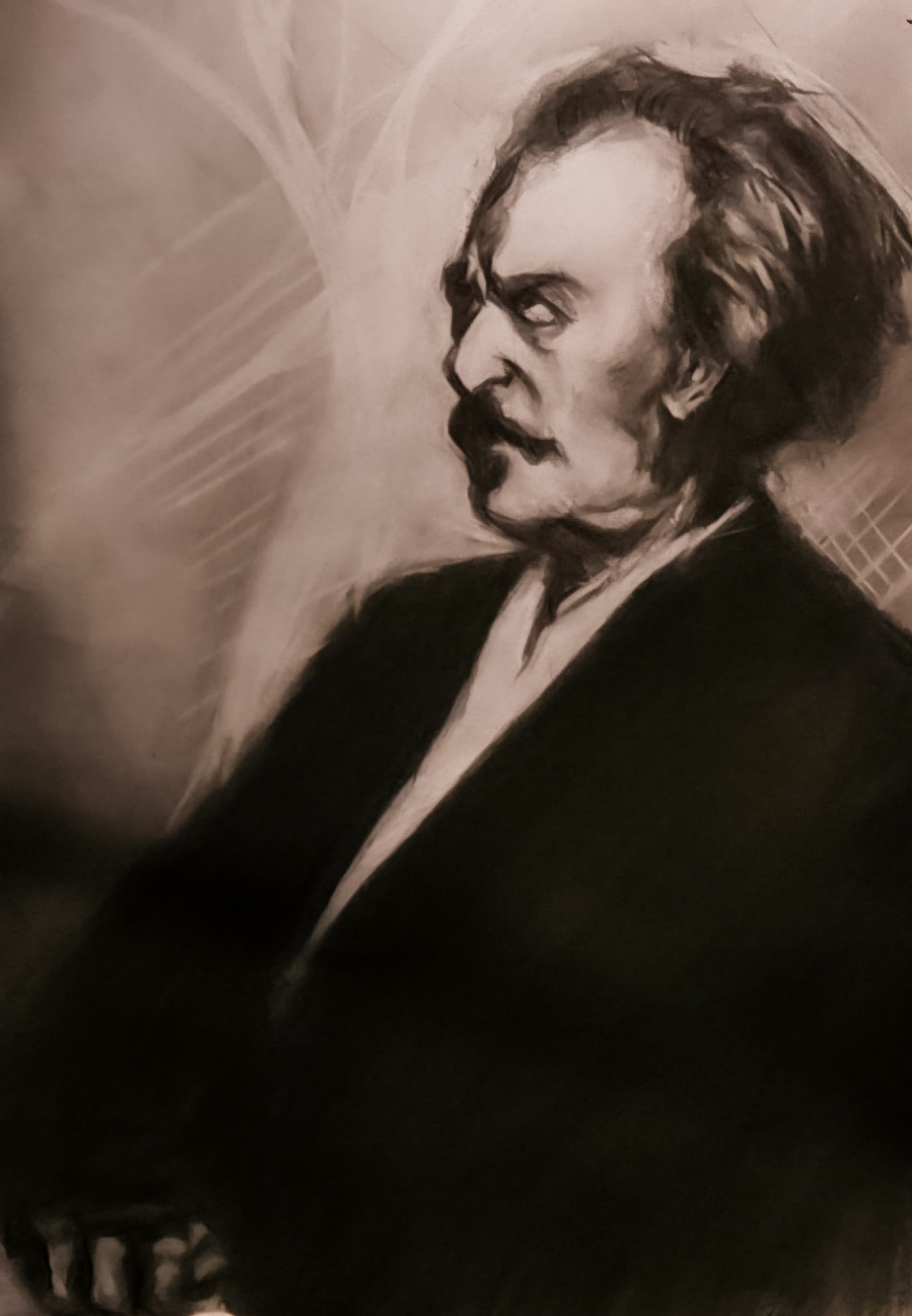 Ołówek PADEREWSKI autorstwa adam markowski - detale faktury