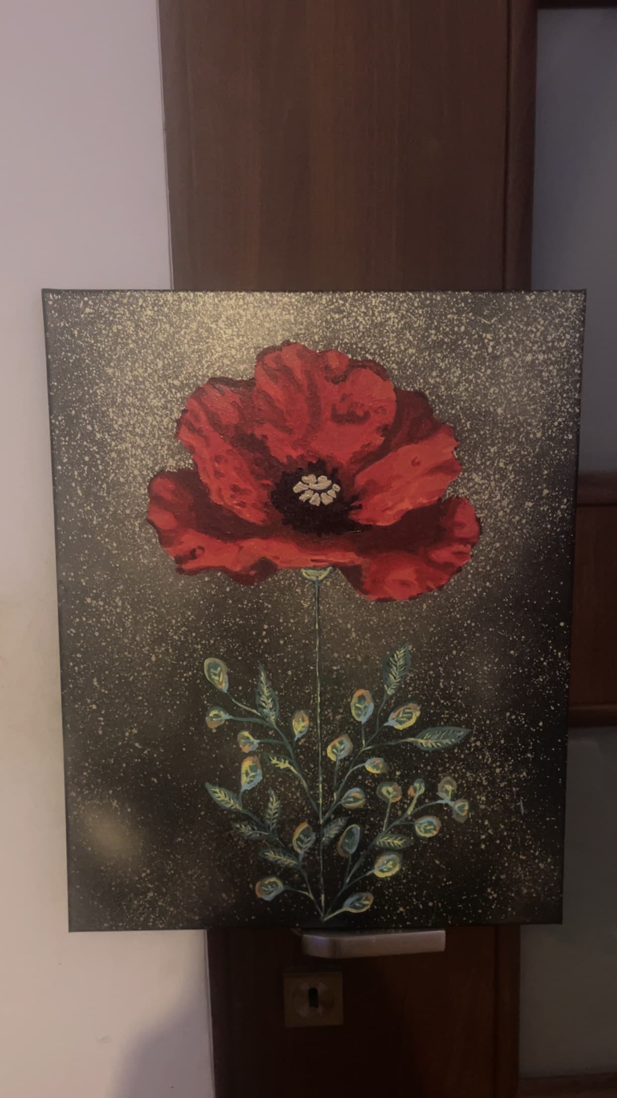 Samotny rozkwit  - Farby akrylowe od CichaArt - ArtBoard