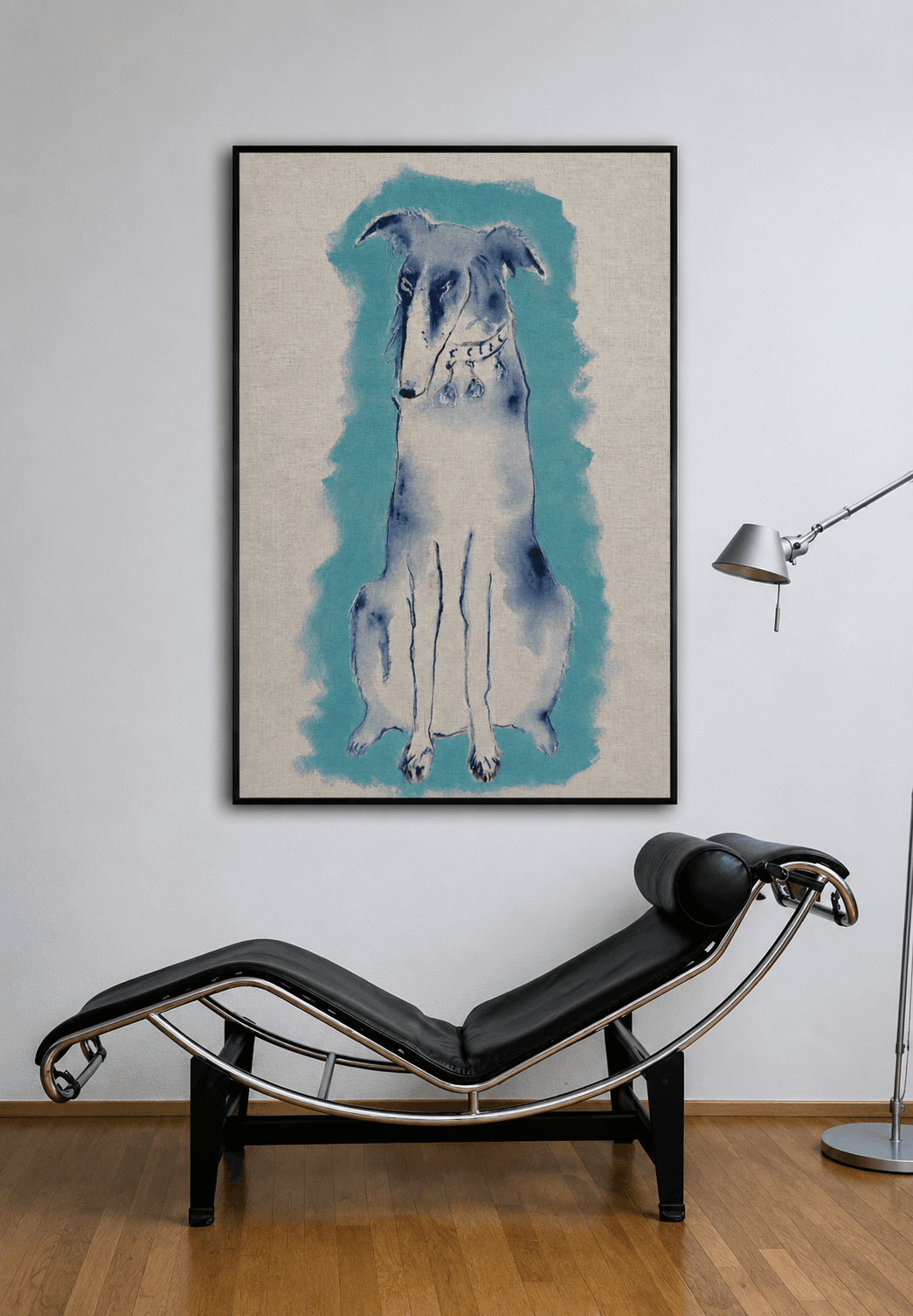 Obraz CYAN HOUND autorstwa Iga - detale faktury