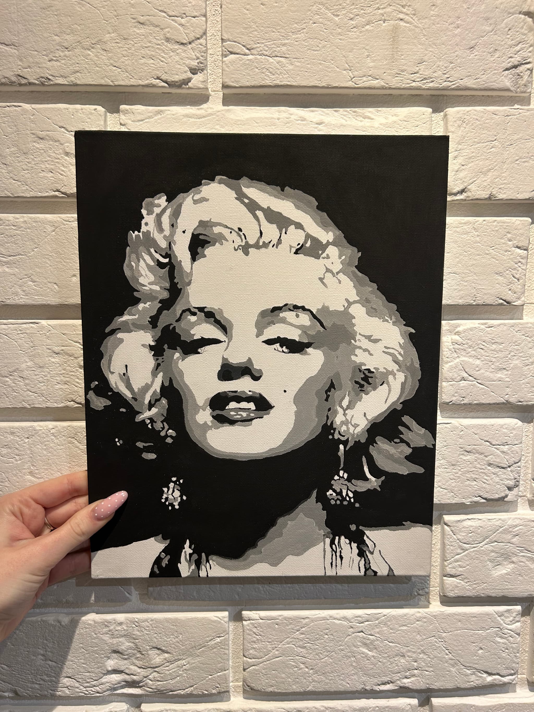 Obraz Portret Marilyn Monroe autorstwa Zuzanna - detale faktury